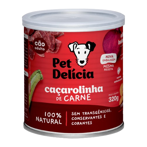 Caçarolinha de carne- Pet Delícia