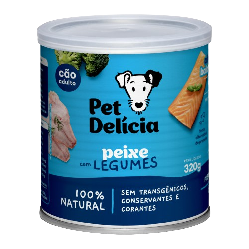 Peixe com legumes- Pet Delícia
