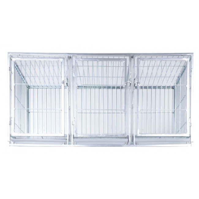 Canil triplo superior branco