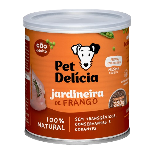 Jardineira de frango -Pet Delícia