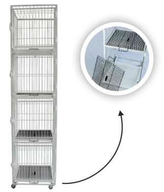 Gatil 4 módulos -Pet Ferri