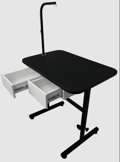 Mesa de tosa c/regulagem de altura 2 gavetas e girafa 90X60CM -Plenitude