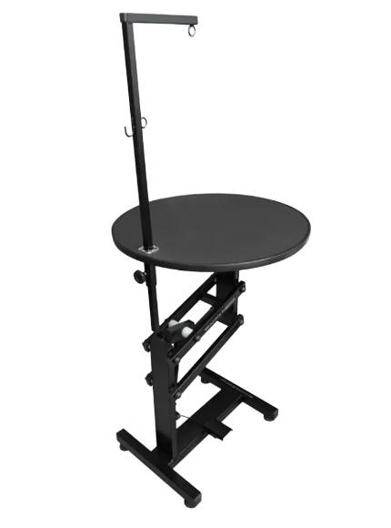 Mesa de tosa tampo redondo 65cm c/regulagem pneumática