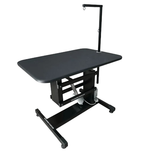 Mesa de tosa elétrica c/regulagem de altura e girafa 90x60cm