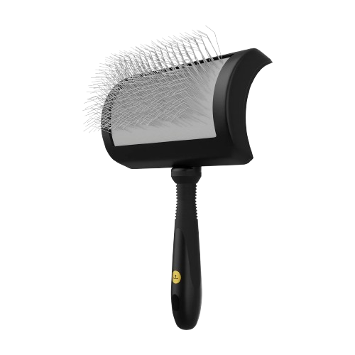 Rasqueadeira premium curva média pinos macios